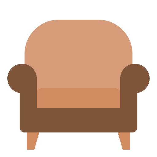 Armchair house furniture armchair icon