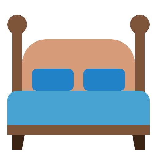 Bed house interior decorating furniture icon