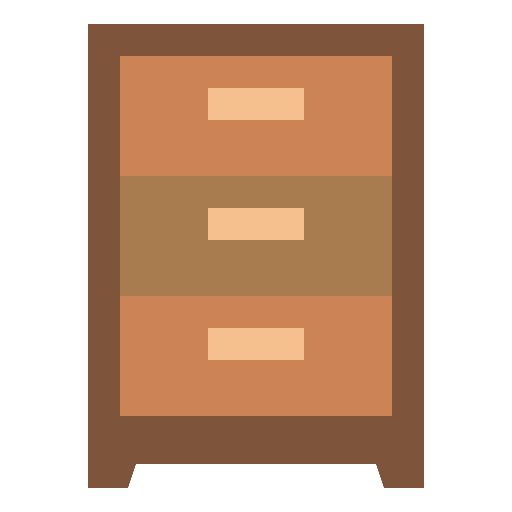 Cabinet furniture and household home living interior decorating icon