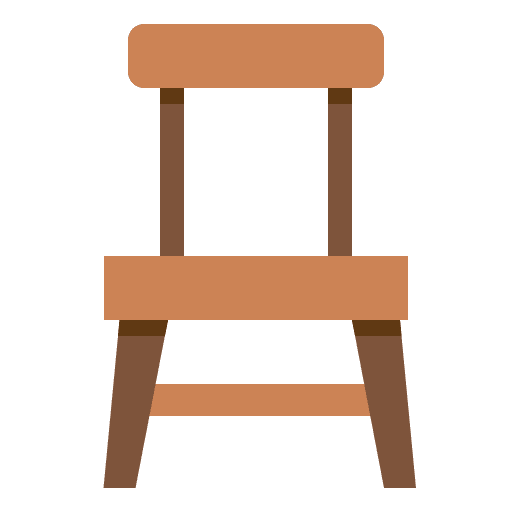 Chair interior decorating furniture house icon