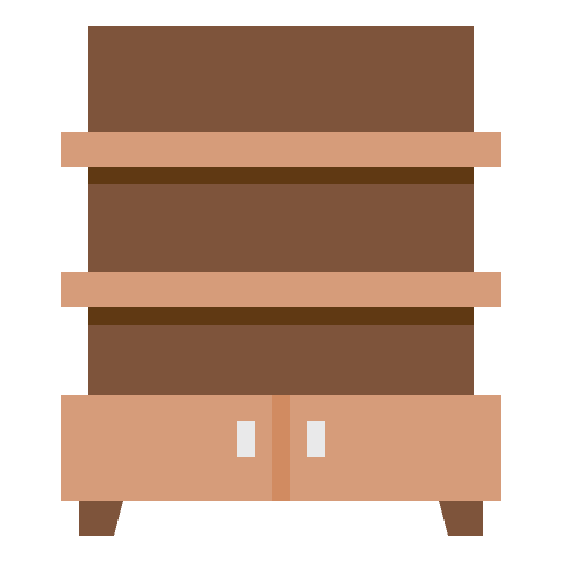Shelf shelf furniture house icon