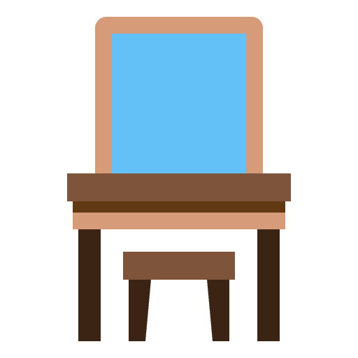 Dressing table stool house home living icon Dressing table stool house home living icon