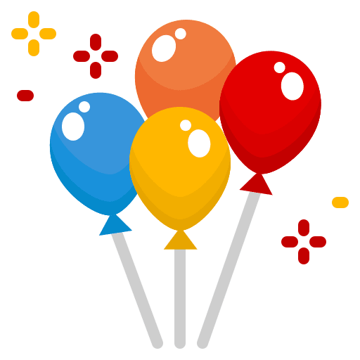 Balloon balloon festival birthday and party icon