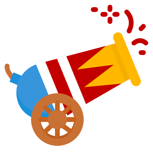 Cannon circus entertainment cannon icon