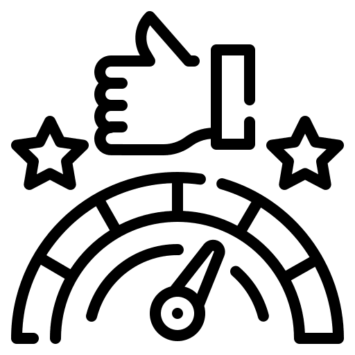 Speedometer business and finance difficulty mileage icon
