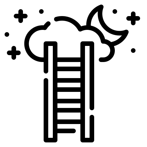 Ladder potential business and finance goal icon Ladder potential business and finance goal icon