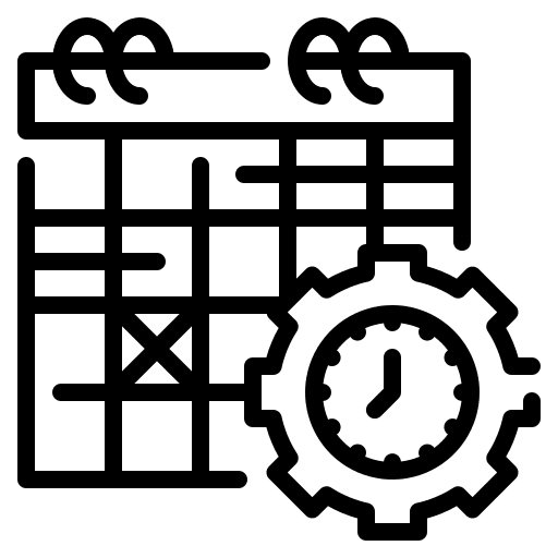 Management calendar reservation management icon