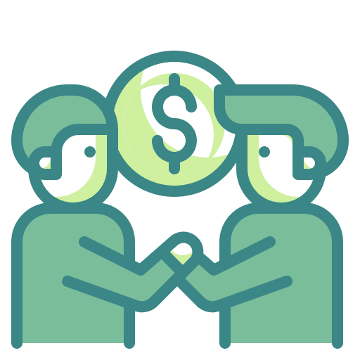 Partner collaboration corporate person icon Partner collaboration corporate person icon