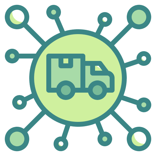 Channel channel delivery chain icon Channel channel delivery chain icon