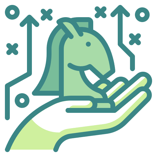 Strategy horse strategy growth icon Strategy horse strategy growth icon