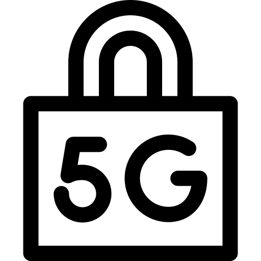 5g ui padlock networking icon 5g ui padlock networking icon