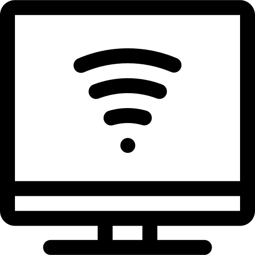 Computer internet wireless technology icon Computer internet wireless technology icon