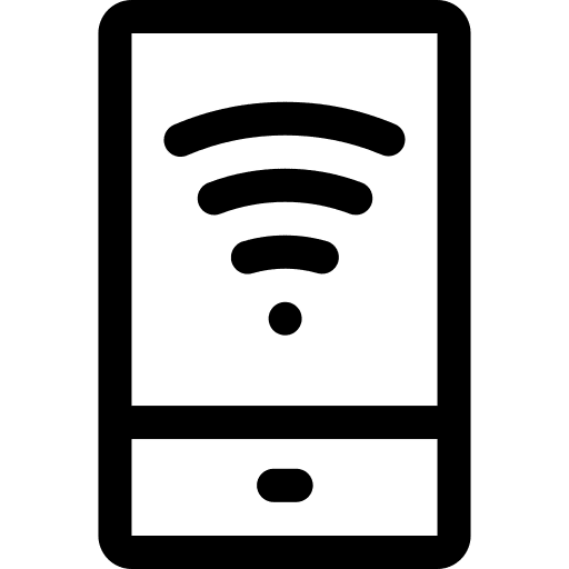 Phone mobile phone wifi icon Phone mobile phone wifi icon
