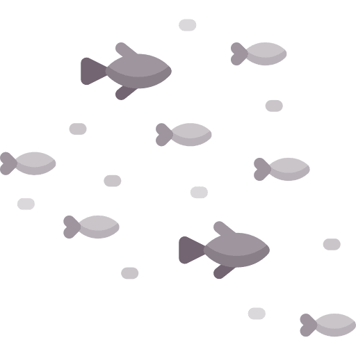 Fish school holidays shoal icon