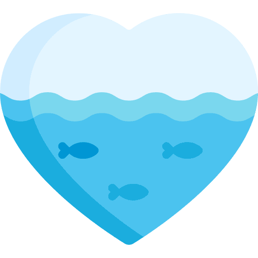 Heart ecology and environment nature ocean icon Heart ecology and environment nature ocean icon