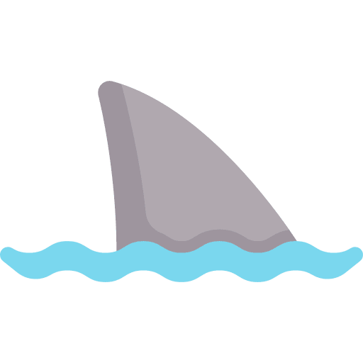 Shark fin zoo animal kingdom icon