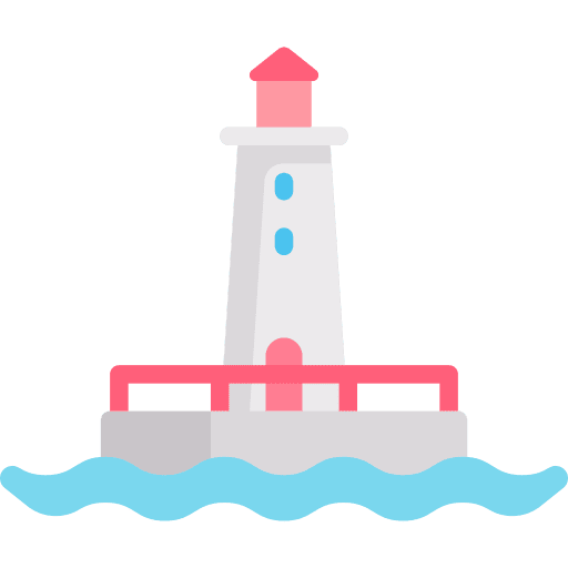Lighthouse illumination orientation building icon Lighthouse illumination orientation building icon