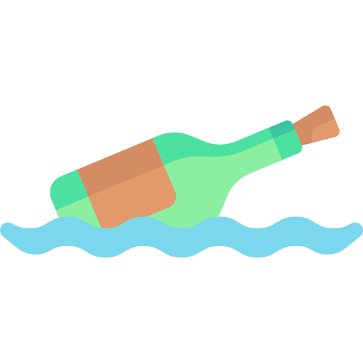 Message in a bottle paper sea communications icon Message in a bottle paper sea communications icon