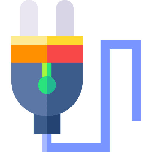Plug charging energy plug icon