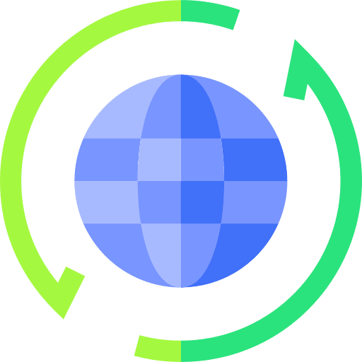 Recycle international travel nature icon