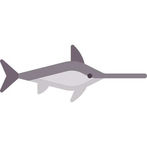 Swordfish ocean animal sea icon Swordfish ocean animal sea icon