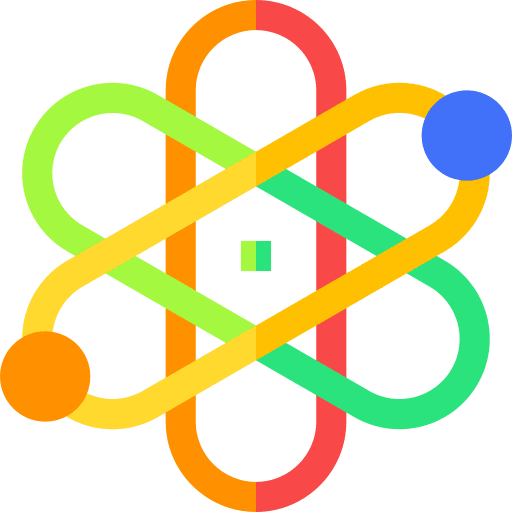 Atom atom science ecology and environment icon Atom atom science ecology and environment icon