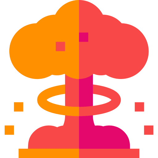 Explosion ecology and environment smoke war icon Explosion ecology and environment smoke war icon