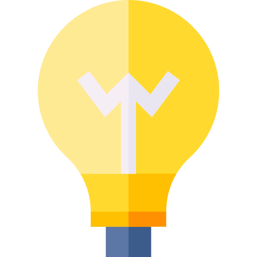 Light bulb ideas electricity target icon Light bulb ideas electricity target icon