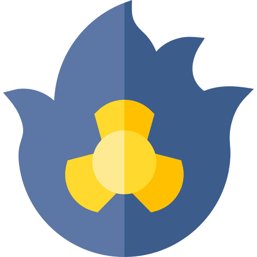 Energy radioactive security signaling icon Energy radioactive security signaling icon