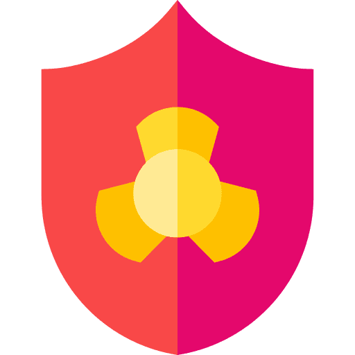 Protection radioactive energy industry icon Protection radioactive energy industry icon