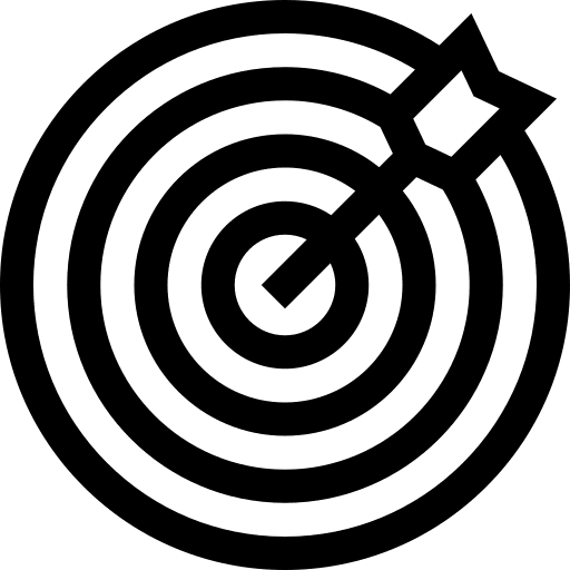 Goal gaming dart board goal icon