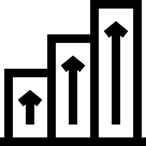 Growth up growth statistics icon Growth up growth statistics icon