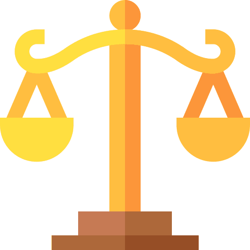 Balance balance justice scale icon