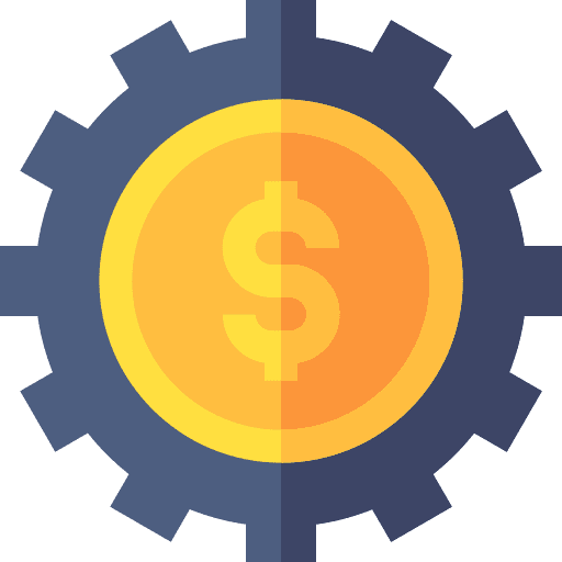 Gear investment wealth gear icon