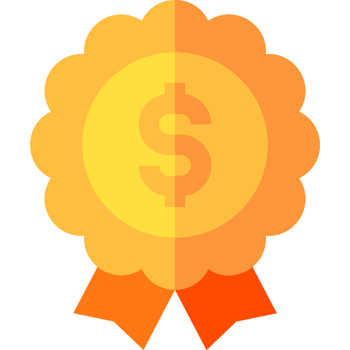Winner business and finance award quality icon Winner business and finance award quality icon