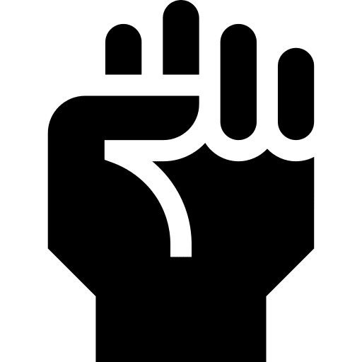 Fist empowerment power fist icon