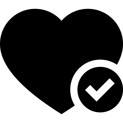 Passion ui check heart icon