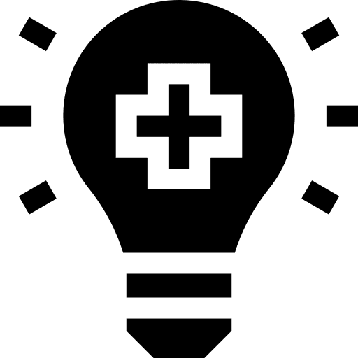 Positive plus business and finance light bulb icon Positive plus business and finance light bulb icon