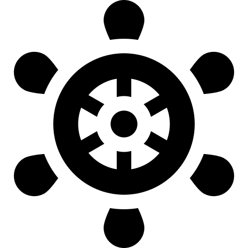 Rudder ship direction rudder icon Rudder ship direction rudder icon