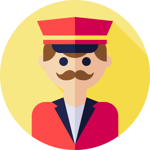 Doorman moustache profile doorman icon Doorman moustache profile doorman icon