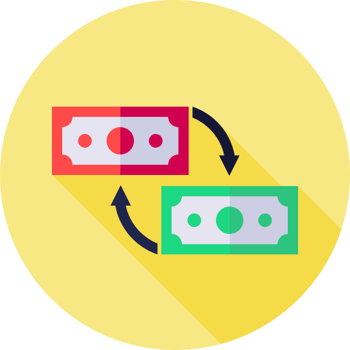 Currency business and finance money transfer currency icon Currency business and finance money transfer currency icon