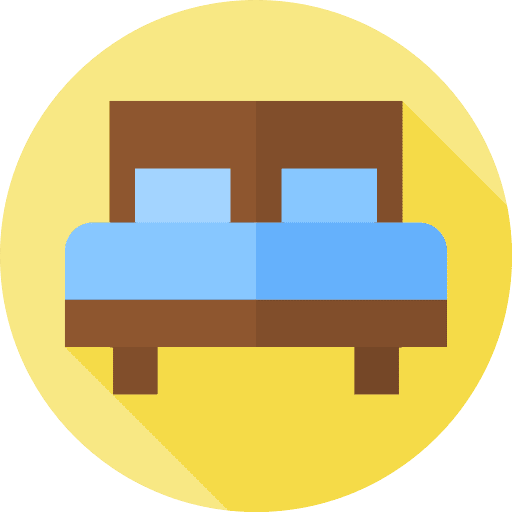 Double bed double bed furniture and household bed icon Double bed double bed furniture and household bed icon