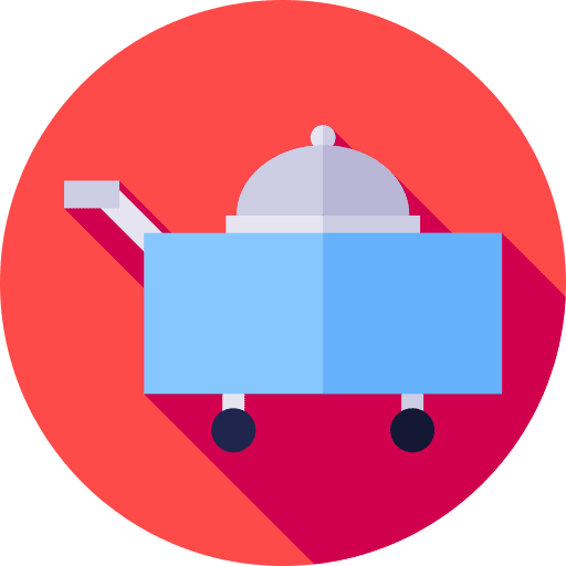 Food serving food cart food and restaurant room service icon Food serving food cart food and restaurant room service icon