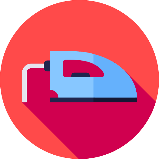 Iron textile furniture and household laundry icon Iron textile furniture and household laundry icon