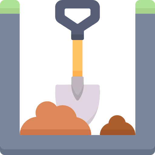 Bury shovel graveyard cementery icon Bury shovel graveyard cementery icon