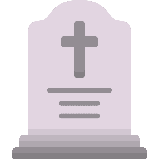 Gravestone dead cemetery tombstone icon