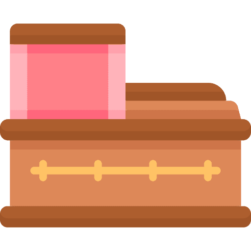 Coffin coffin flowers open icon Coffin coffin flowers open icon