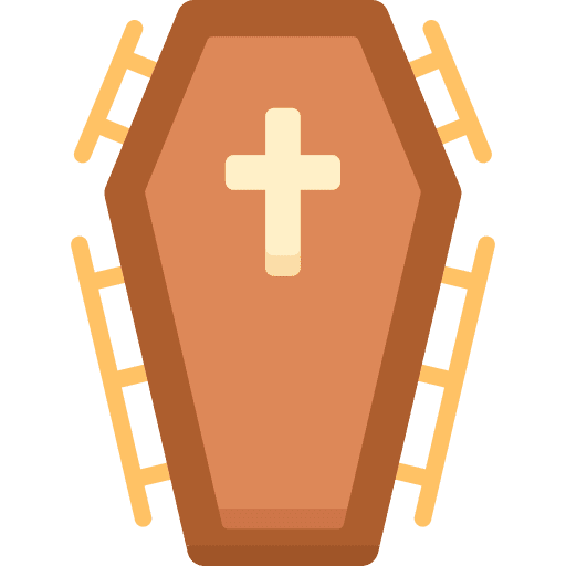 Coffin funeral mourning death icon Coffin funeral mourning death icon