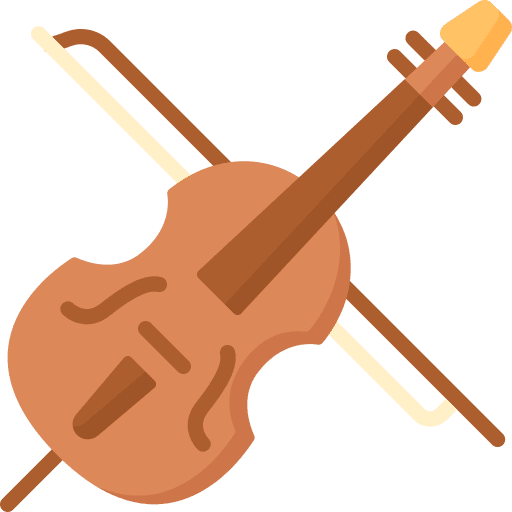 Violin fiddle music and multimedia music icon Violin fiddle music and multimedia music icon