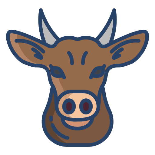 Cow cattle cow farming icon